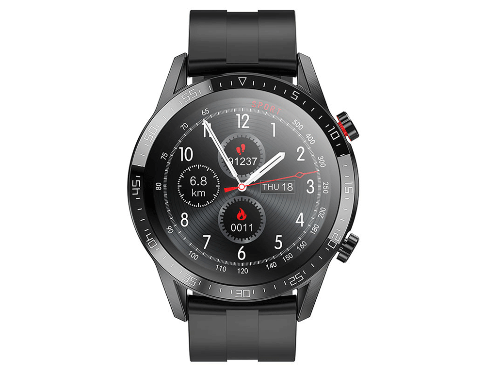 Εικόνα Smartwatch 1.3" Hoco Y2 με Παλμογράφο - Οθόνη HD IPS (240x240) Στρογγυλή - Black