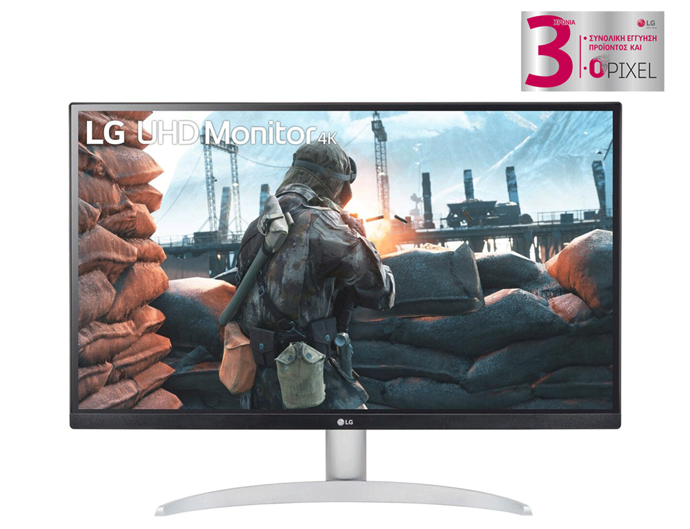 Εικόνα Gaming Monitor 27" LG 27UP600-W - Ανάλυση Ultra HD 4K IPS - DisplayPort, HDMI