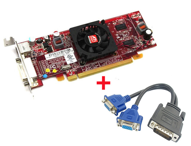 Εικόνα Κάρτα γραφικών ATI 4550 512MB PCI-E Low Profile με Έξοδο DMS 59 για σύνδεση 2 οθονών 