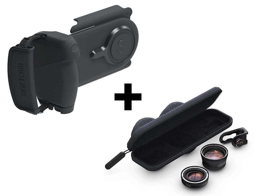 Εικόνα Σετ Λαβή Στήριξης Κινητού Shiftcam Progrip Starter Kit και Φακών Shiftcam Prolens Photography Kit + Θήκη Ταξιδιού