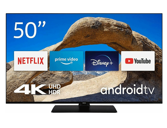 Εικόνα Smart TV 50" Nokia 5000A - Ανάλυση 4K UHD HDR10 - Android TV - DVB-C, DVB-S2, DVB-T2 - 4x HDMI, 2x USB, Ethernet, Bluetooth, Chromecast