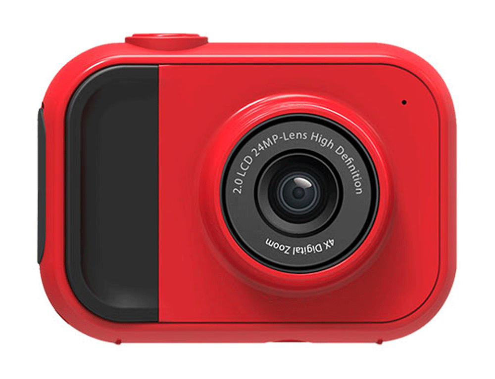 Εικόνα 2 Σε 1 Compact Digital Camera Lamtech LAM111993 - Ανάλυση FullHD 1920 x 1080 - 24MP - Με Αδιάβροχη Θήκη - Red