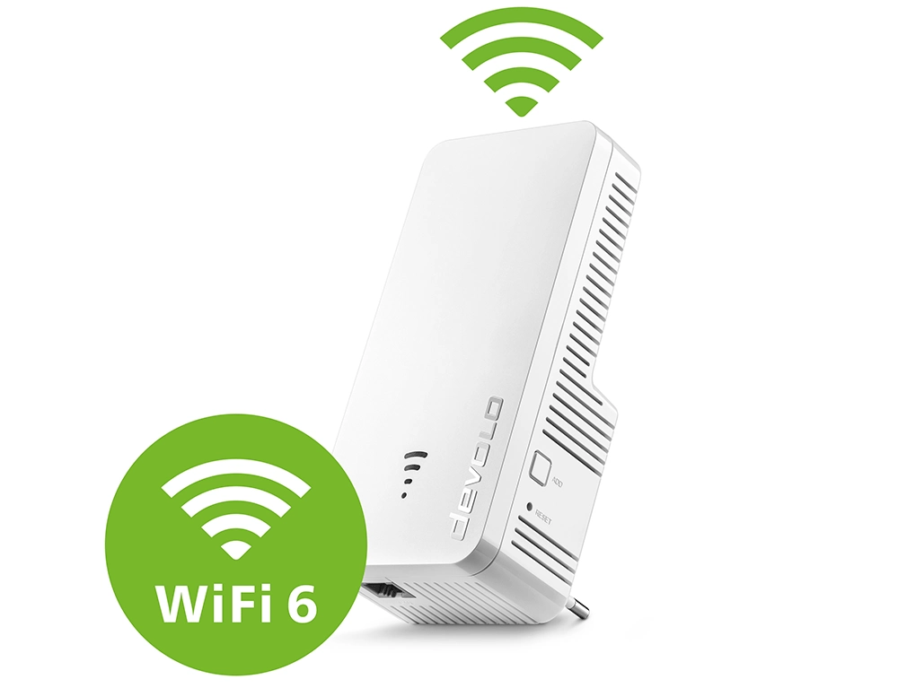Εικόνα Wi-Fi Extender devolo WiFi 6 Repeater 3000 - Dual Band (2.4 & 5GHz) - 3000Mbps - 1x Ethernet Port
