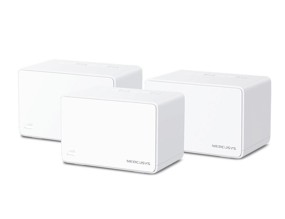 Εικόνα Access Point Mercusys Halo H80X (3-PACK) - WiFi 6 - Dual Band (2.4 & 5GHz) - 3000 Mbps - 3x Gigabit Ports - Εσωτερική τοποθέτηση